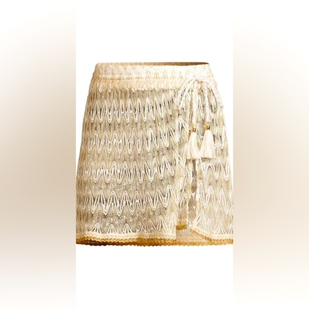 Ramy Brook Cream and Gold Swim Coverup - Picture 2 of 14